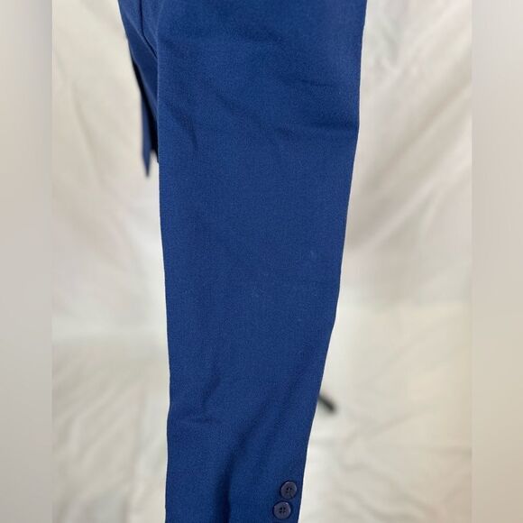 Chaus 100% wool blazer jacket blue long sleeve button up breast pocket - Picture 8 of 8